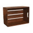 Storage boxes Home ESPRIT Whiskey Brown Fir wood 40 x 29 x 19 cm 3 Pieces