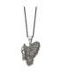 ფოტო #3 პროდუქტის Marcasite Butterfly Pendant Singapore Chain Necklace