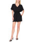 ფოტო #1 პროდუქტის Women's Flutter-Sleeve V-Neck Smocked Romper