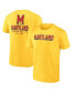 Men's Gold Maryland Terrapins Game Day 2-Hit T-shirt Золотистый, S - фото #1