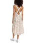 Фото #2 товара Cloth + Stone Scrunch Strap Tiered Linen Midi Dress Women's