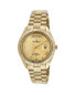 ფოტო #1 პროდუქტის Men's 40mm Gold Face Fluted Bezel Gold Bracelet Watch