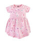 ფოტო #2 პროდუქტის Baby Girls Cotton Short-Sleeve Dresses 2pk, Magical Unicorn