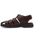 ფოტო #7 პროდუქტის Men's Walkford Fish Tumbled Leather Sandals