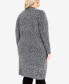 Plus Size Charmed Collarless Cardigan Sweater