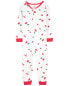 Фото #10 товара Toddler 1-Piece Cherry Print 100% Snug Fit Cotton Footless Pajamas 2T