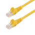 Фото #3 товара StarTech.com Cat5e Patch Cable with Snagless RJ45 Connectors - 3m - Yellow - 3 m - Cat5e - U/UTP (UTP) - RJ-45 - RJ-45