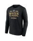 Фото #3 товара Men's Black Vegas Golden Knights 2024 NHL Winter Classic Text Driven Long Sleeve T-shirt