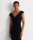 ფოტო #4 პროდუქტის Women's Jersey Off-the-Shoulder Side-Slit Column Gown