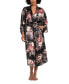 ფოტო #1 პროდუქტის Linea Donatella Women's Guinevere Satin Print Wrapper