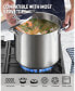 Фото #8 товара 20-Quart 18/10 Stainless Steel Classic Deep Cooking Pot Canning Stockpot with Stainless Steel Lid, Silver