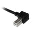 Фото #10 товара StarTech.com 2m USB 2.0 A to Left Angle B Cable - M/M - 2 m - USB A - USB B - USB 2.0 - Male/Male - Black