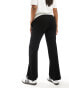 Mamalicious wide leg relaxed trouser in black