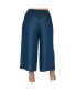 ფოტო #2 პროდუქტის Women's Plus Size Wide-Leg Crop Palazzo Gaucho Pants