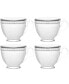 Фото #1 товара Rochester Platinum Set of 4 Cups, Service For 4