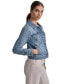 ფოტო #12 პროდუქტის Women's Button-Down Denim Trucker Jacket