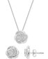 Фото #7 товара Macy's diamond Flower 18" Pendant Necklace (1/4 ct. t.w.) in Sterling Silver, Created for Macy's