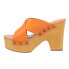 Фото #3 товара Dingo Driftwood Studded Platform Womens Orange Casual Sandals DI849-800