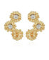 ფოტო #1 პროდუქტის Gold-Tone Sunflower Cluster Stud Earrings