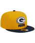 Men's Gold, Navy Green Bay Packers 2-Tone Color Pack 9FIFTY Snapback Hat