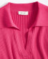 ფოტო #3 პროდუქტის Women's Johnny Collar Short-Sleeve Pullover, Created for Macy's