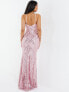 Фото #16 товара Women's Sequin Strappy Evening Dress
