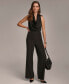 Фото #3 товара Women's Flat-Front Wide-Leg Pants