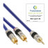 Фото #1 товара InLine Audio Cable Premium 2x RCA male / 3.5mm male gold plated 1m