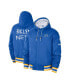 ფოტო #2 პროდუქტის Men's Royal, White Brooklyn Nets 2022/23 City Edition Courtside Bomber Full-Zip Hoodie Jacket