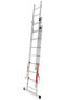Фото #4 товара Awtools Basic 3x8 градусов алюминиевая лестница 150 кг
