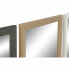 Фото #3 товара Настенное зеркало DKD Home Decor Коричневый Натуральный Темно-серый Слоновая кость Стеклянный полистирол 36 x 2 x 95,5 cm (4 Пре