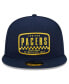 Фото #3 товара Men's Navy Indiana Pacers 2024 NBA All-Star Game Rally Drive Finish Line Patch 9FIFTY Snapback Hat