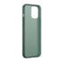 Sztywne etui z elastyczną ramką do iPhone 12 Pro Max Frosted Glass Case ciemnozielony
