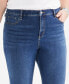 Фото #6 товара Plus Size High-Rise Embroidered Cuffed Capri Jeans, Created for Macy's