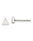 Stainless Steel Polished Triangle Earrings