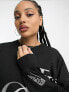 Фото #3 товара Calvin Klein Jeans Plus lightbox monogram logo sweatshirt in black