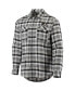 Men's Black and Gray Philadelphia Flyers Ease Plaid Button-Up Long Sleeve Shirt