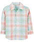 Фото #6 товара Toddler Plaid Button-Down Shirt 5T