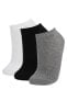 Фото #8 товара Носки defacto Cotton Trio Short Socks