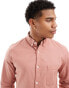 ASOS DESIGN slim oxford shirt in orange