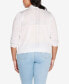 ფოტო #2 პროდუქტის Plus Size 3/4 Sleeve Open Cardigan Sweater