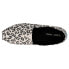 Фото #4 товара TOMS Alpargata Leopard Slip On Womens Black, White Flats Casual 10017747T