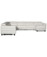 Фото #6 товара Silvanah 6-Pc. Leather Sectional with Storage Chaise and 3 Power Recliners, Created for Macy's