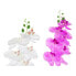 Фото #3 товара Декоративное растение DKD Home Decor 8424001819430 21 x 21 x 82 cm Лиловый Белый Орхидея (2 штук)