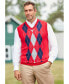 Фото #2 товара Big & Tall V-Neck Argyle Sweater Vest