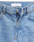 Фото #6 товара Women's Wide leg Jeans With Decorative Seams