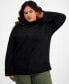 Фото #1 товара Oversized Mock-Neck Sweater