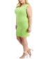 Фото #3 товара Trendy Plus Size Sleeveless Textured Dress, Created for Macy's