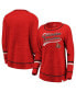 ფოტო #1 პროდუქტის Women's Red Ottawa Senators Giant Dreams Speckle Long Sleeve T-shirt