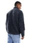 Фото #4 товара Polo Ralph Lauren bonded sherpa borg sweats jacket in navy marl